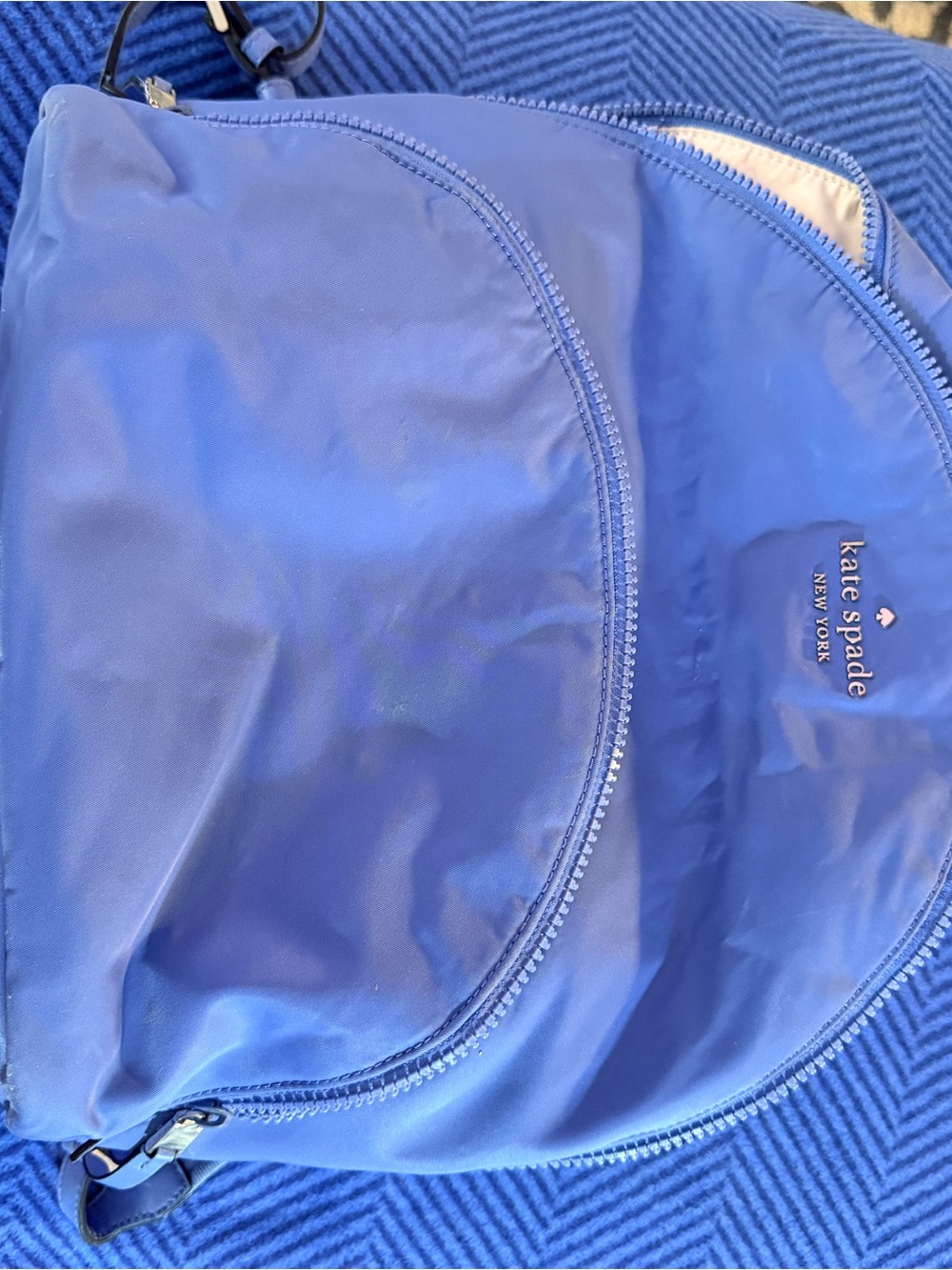 Kate Spade New York Blue Nylon Small Backpack